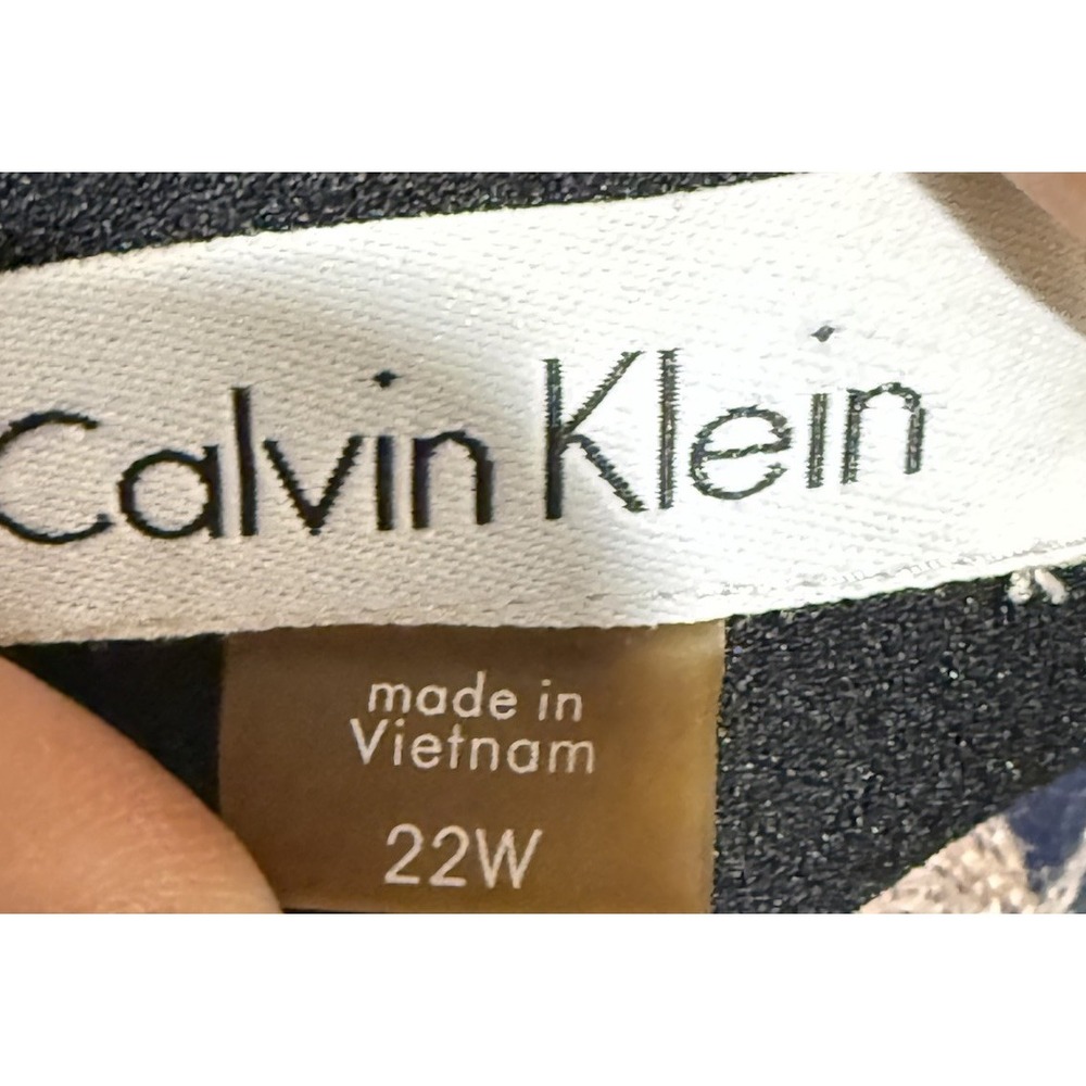 Kelvin Klein Sleeveless Seam Front Scuba Crepe Crew Neck Sheath Gold Zip Dress - Picture 4 of 7
